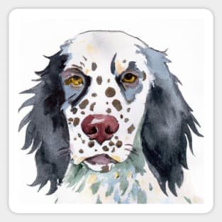 English Setter Watercolor - Dog Lovers Sticker